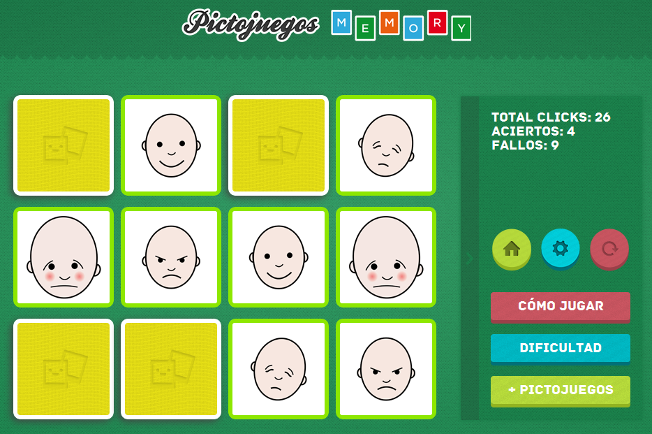 3.72 Captura del juego Memory obtenido de la web http://www.pictojuegos.com/memory/