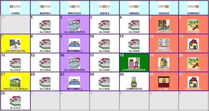 4.16 Calendario final generado