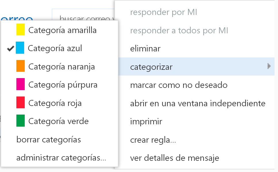 1.21. Administrar categorías. Captura de pantalla.