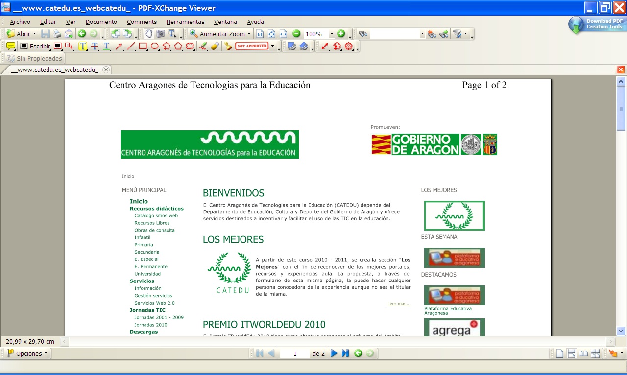 donde descargar pdf creator version 2.1.1.