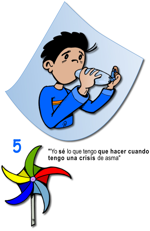 Fig.3.17. Niño con asma. Documento de salud del asma en pediatría. DG Salud Pública