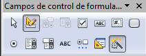 5.4. Barra de herramientas para el trabajo con formularios en OpenOffice Writer. Captura propia.